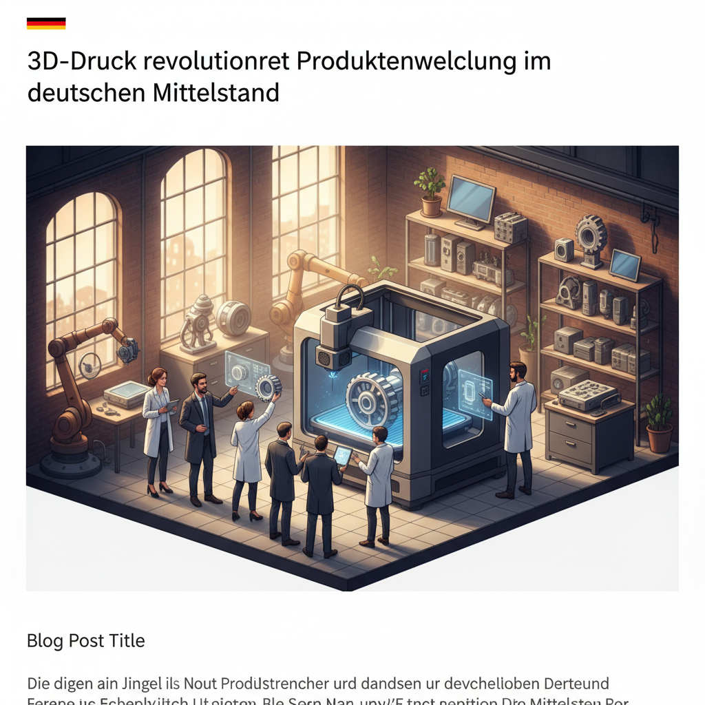 3D-Druck revolutioniert Produktentwicklung im deutschen Mittelstand