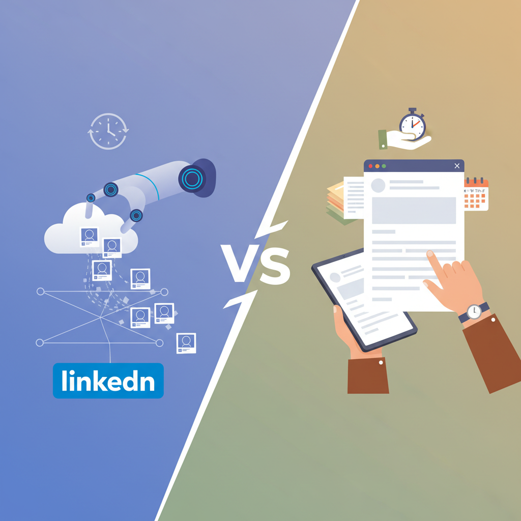AI Post 24/7 vs. Manual LinkedIn: Irish Pro's Time-Saving Guide