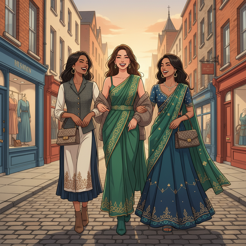 Indian Outfits Shine Globally, Influencing Irish Fashion Scene