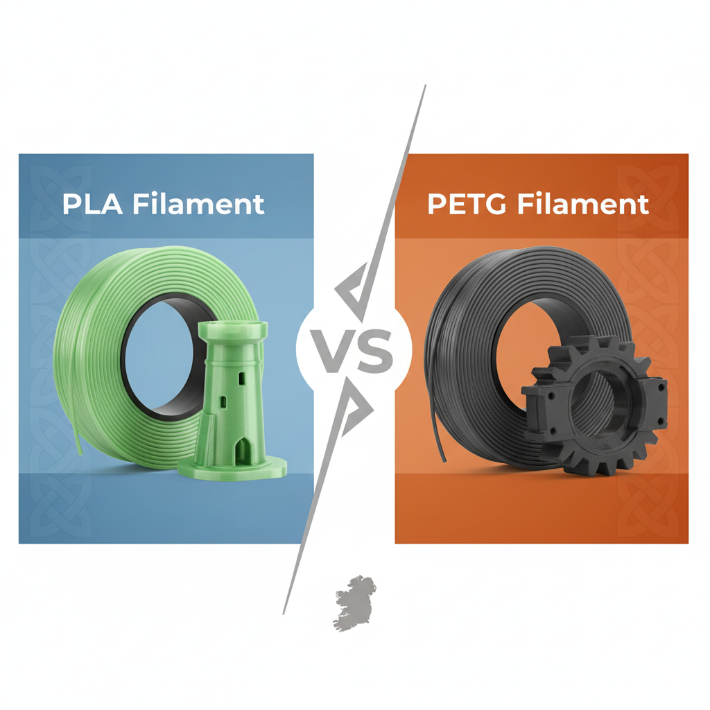 PLA vs PETG Filament: Choosing for Your Irish 3D Printing Project