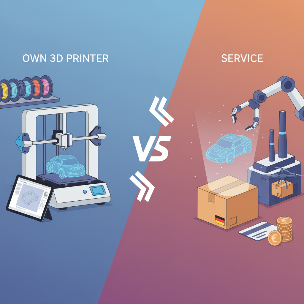 Own 3D Printer vs. Service: Cheaper for Prototypes in Germany?