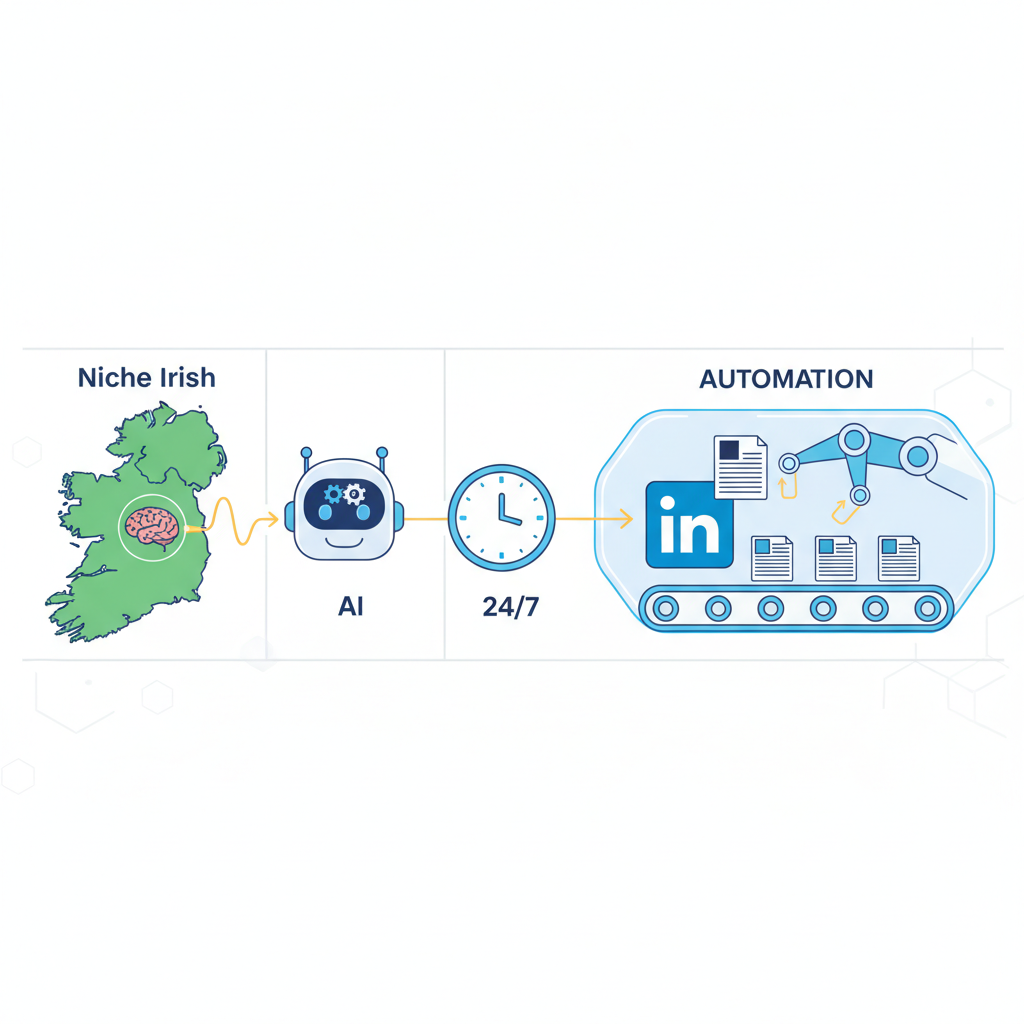 How to Automate Niche Irish LinkedIn News Posts with AI Post 24/7