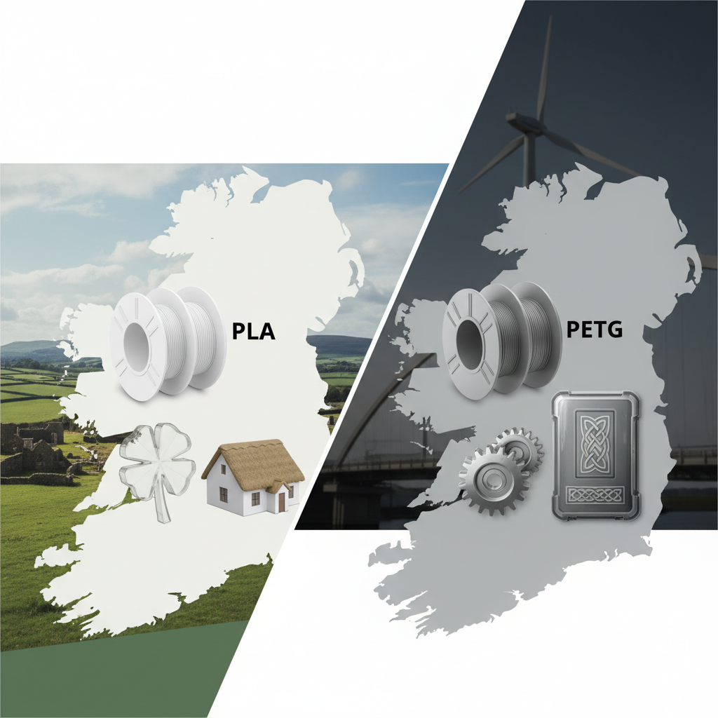 PLA vs. PETG: Choosing Filament for Your Irish 3D Printing Projects