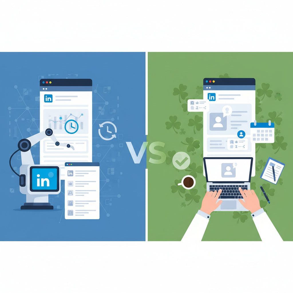 AI Post 24/7 vs. Manual LinkedIn Posting for Irish Professionals