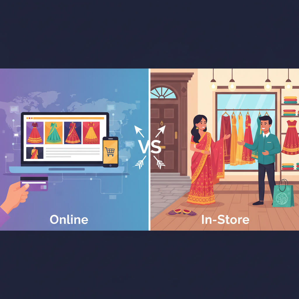 Online vs. In-Store for Indian Ethnic Wear in Ireland