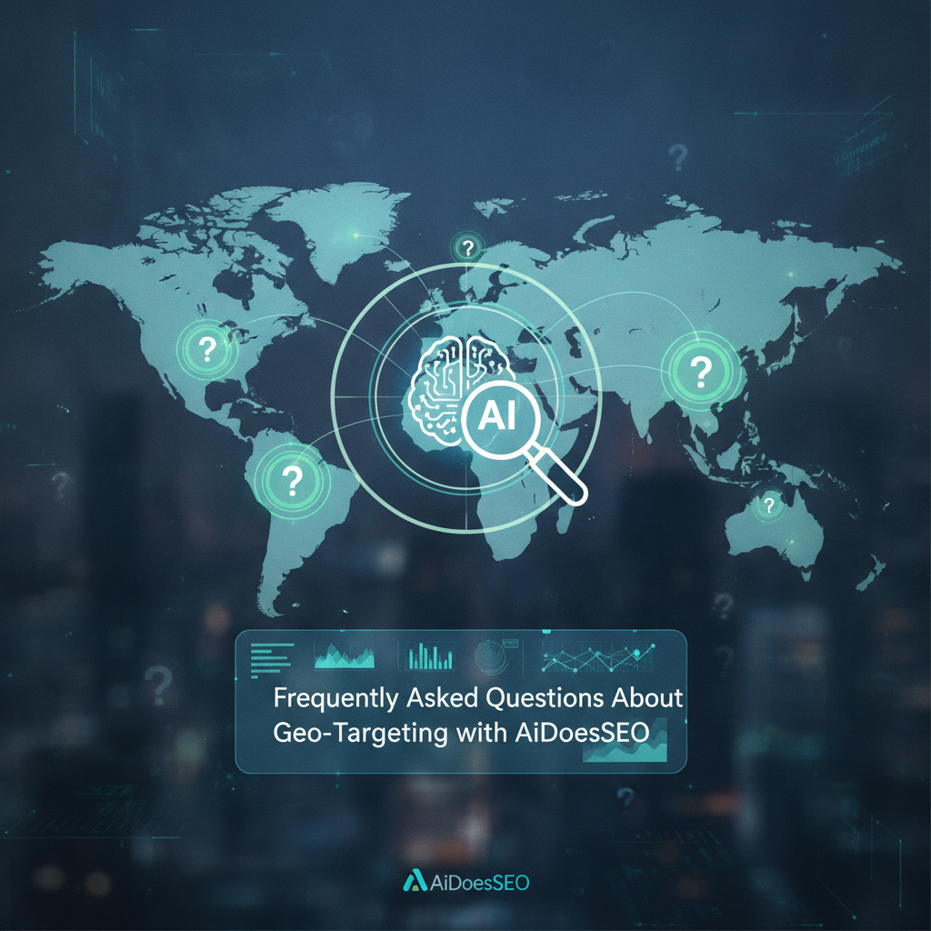 Frequently Asked Questions About Geo-Targeting with AiDoesSEO