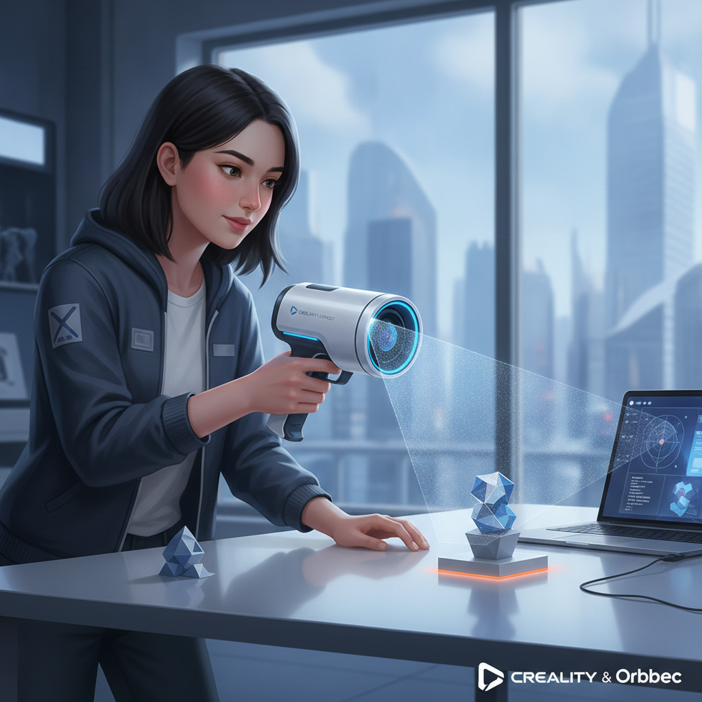 Creality & Orbbec Launch Pika: Portable AI 3D Scanner