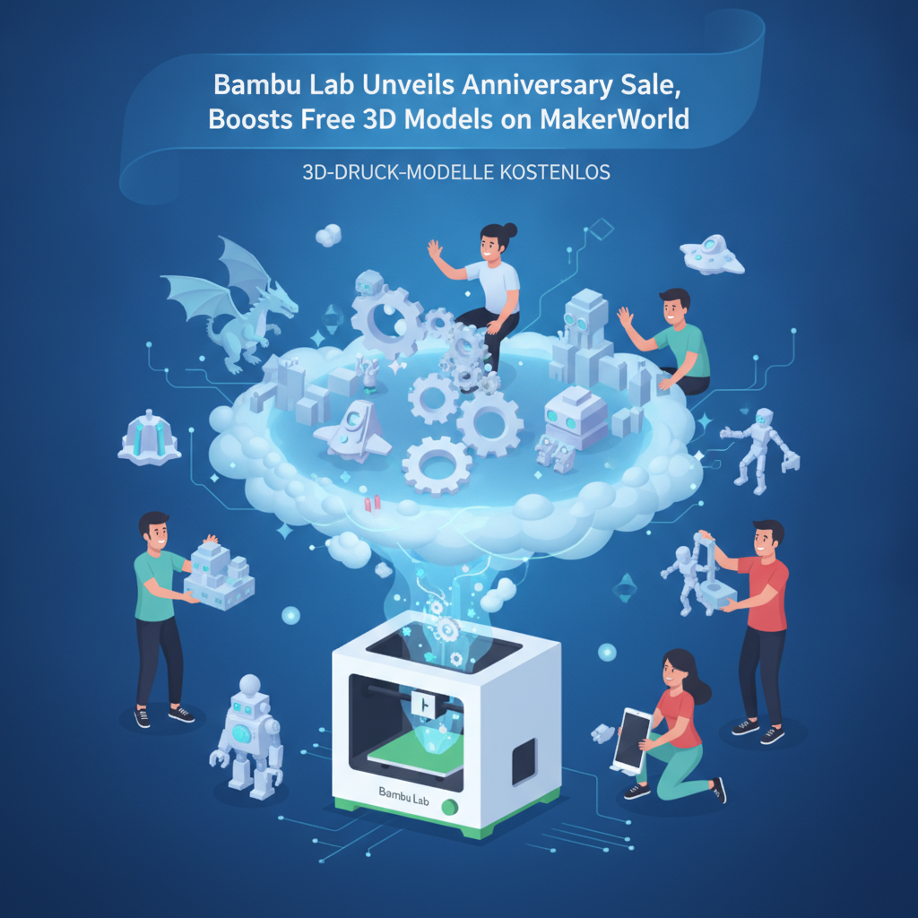 Bambu Lab Unveils Anniversary Sale, Boosts Free 3D Models on MakerWorld