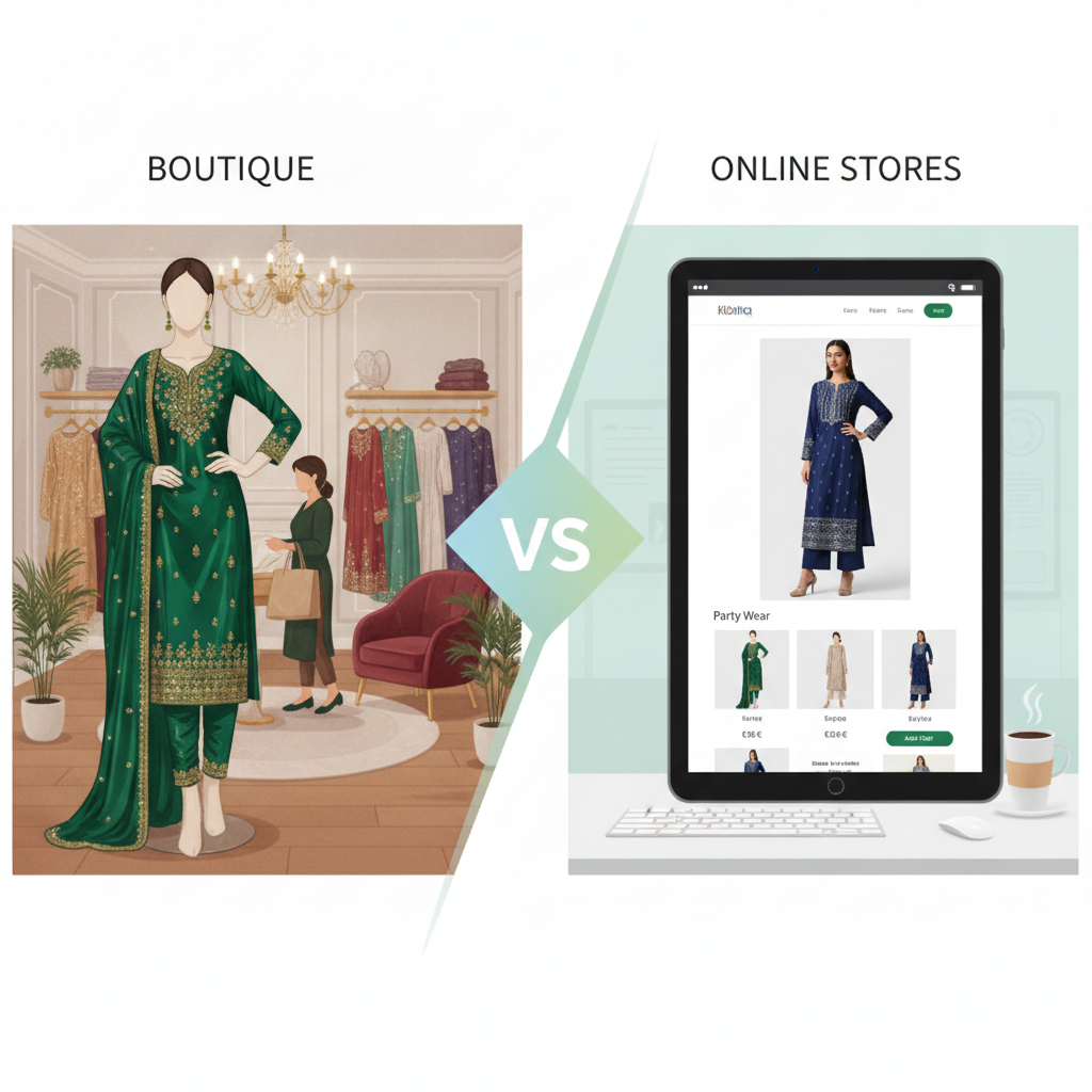 Party Wear Kurtis Ireland: Boutique vs. Online Stores
