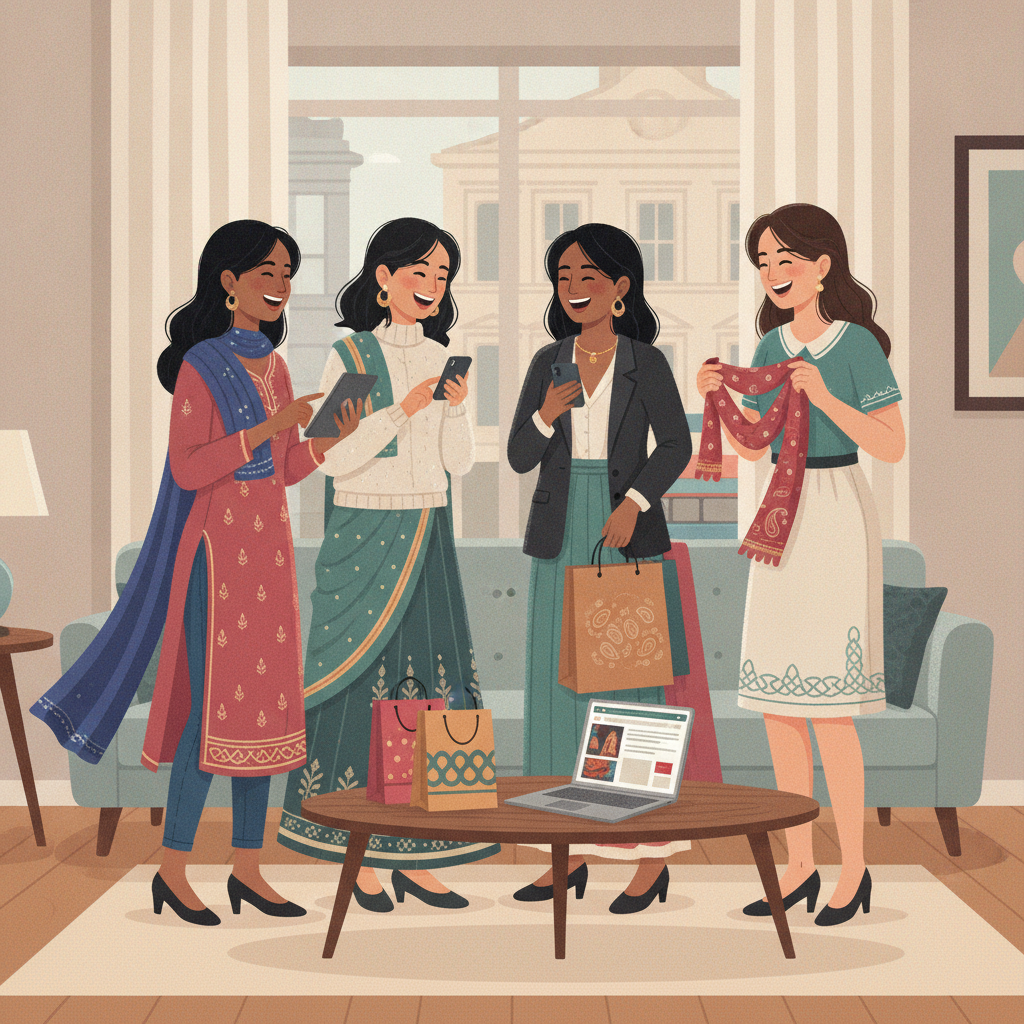 Indian Ethnic Wear Buzzes Online in Ireland