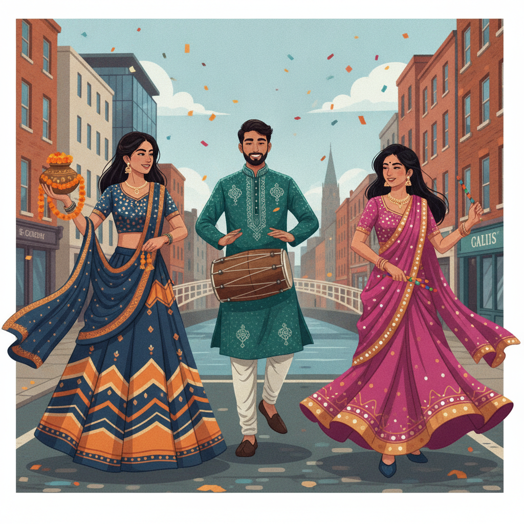 Dublin's Ethnic Fashion Scene Anticipates Vibrant Navratri 2025