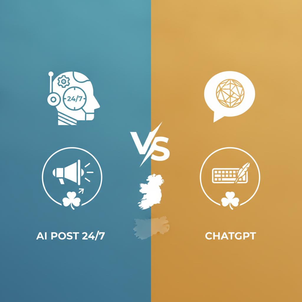 AI LinkedIn Post Tools in Ireland: AI Post 24/7 vs. ChatGPT