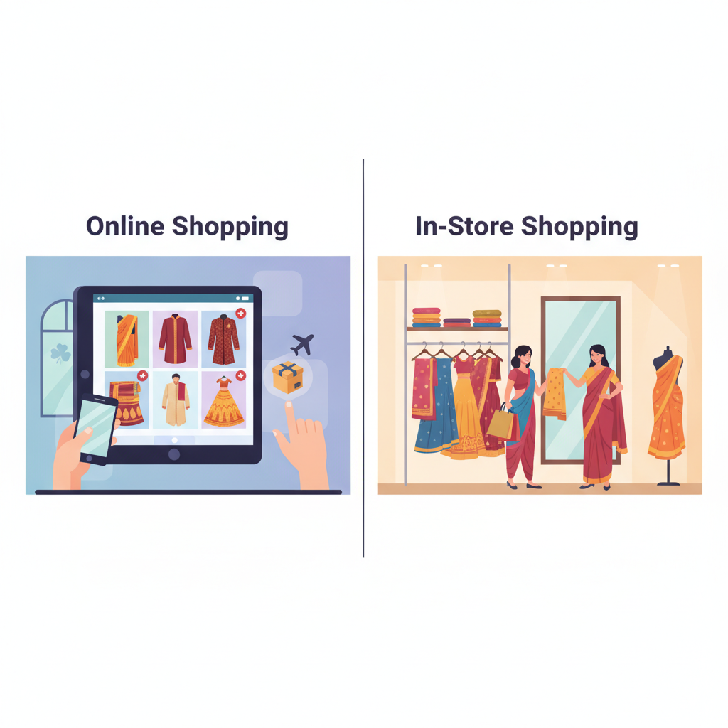 Indian Ethnic Wear: Online vs. In-Store Shopping in Ireland