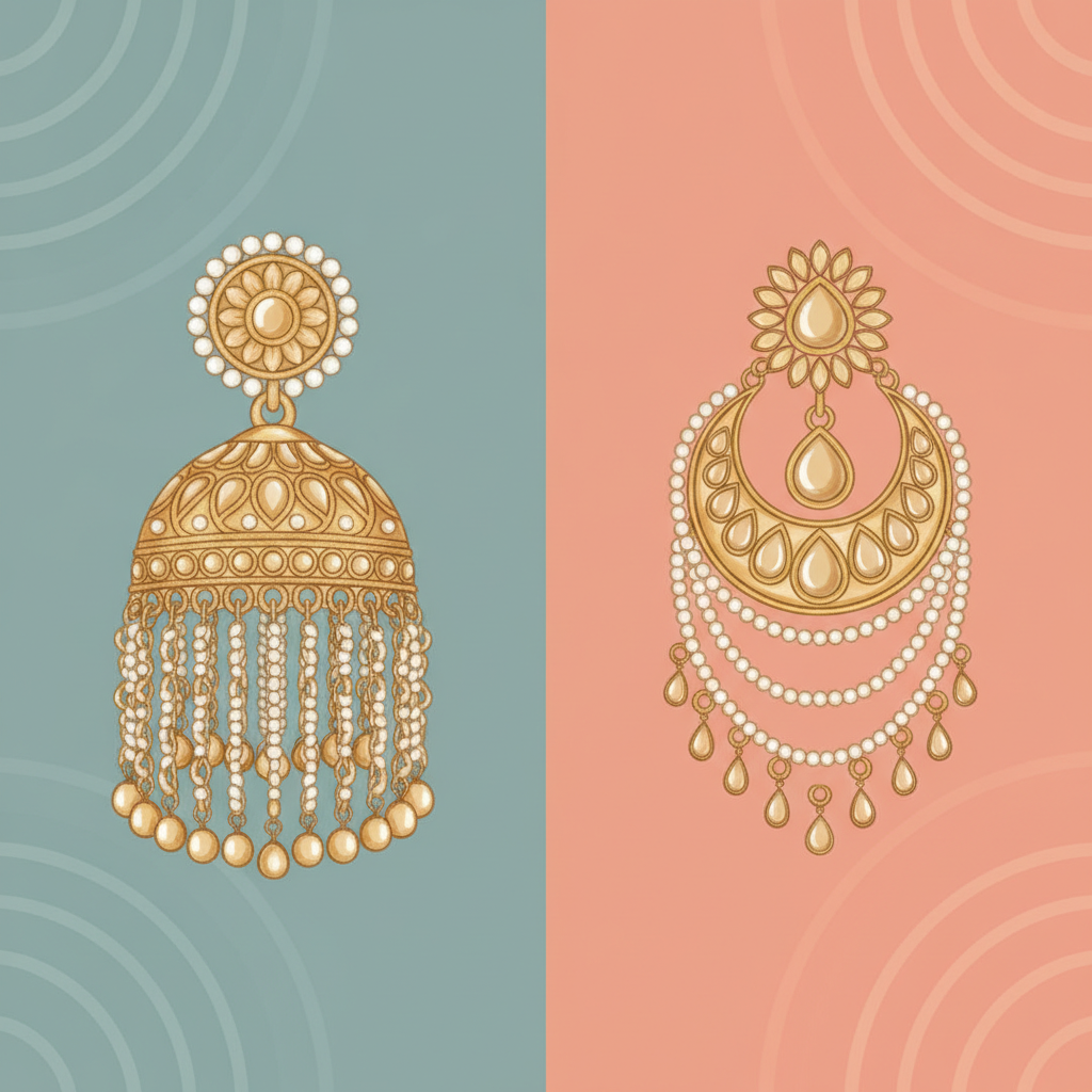 Jhumkas vs. Chandbalis: Your Guide to Indian Statement Earrings