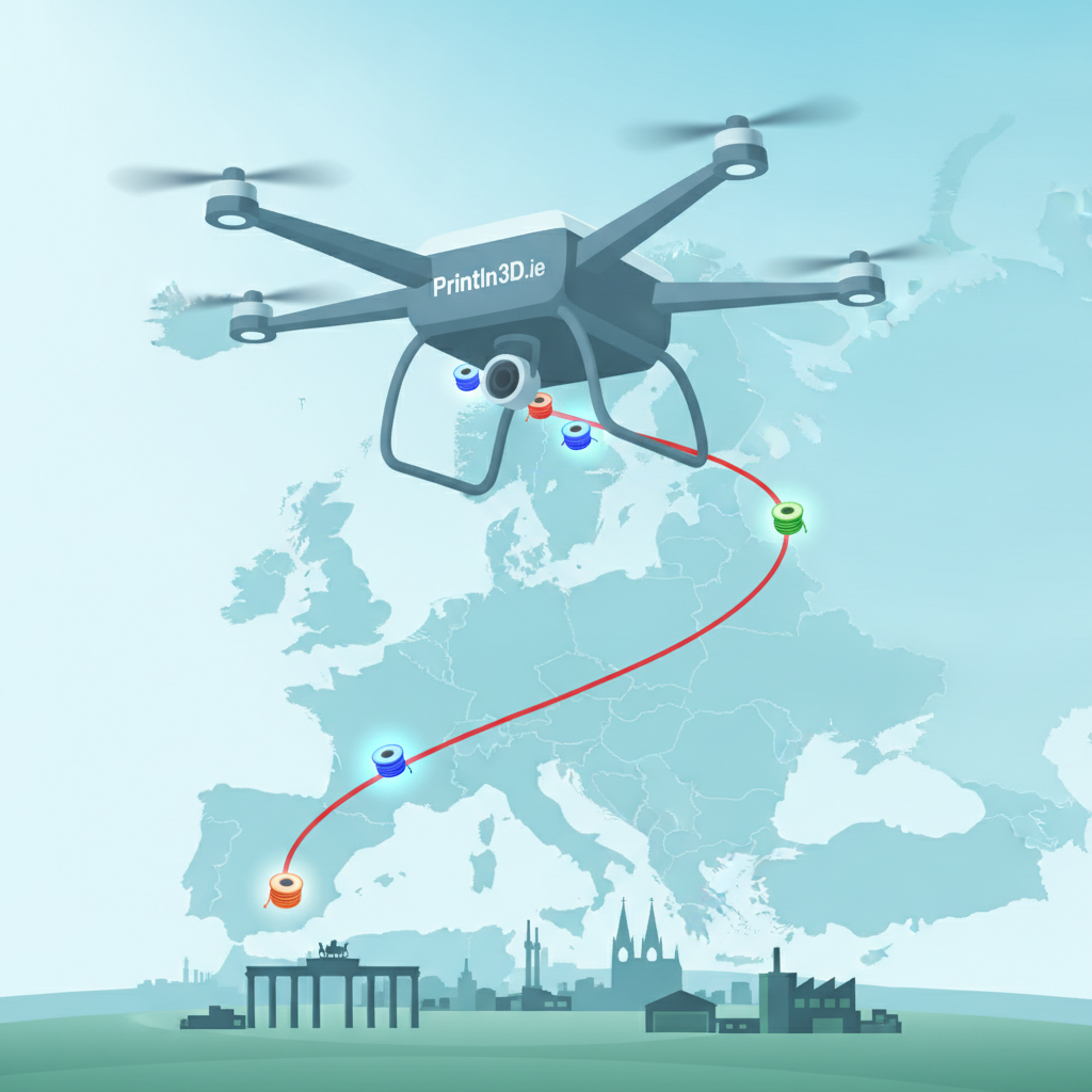 PrintIn3D.ie Boosts 3D Filament Delivery to Germany