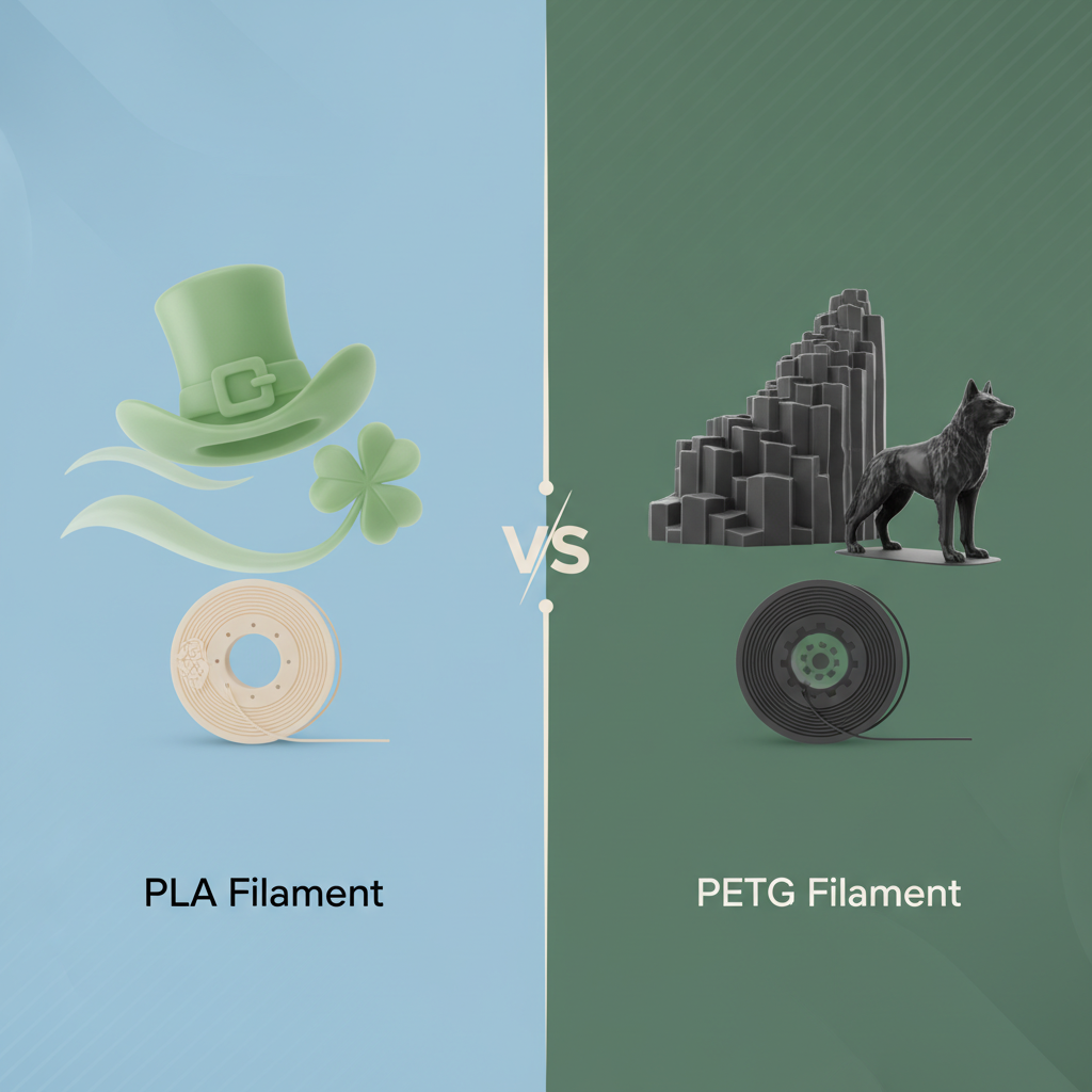 PLA vs. PETG Filament: Choosing for Your Irish 3D Printing Project