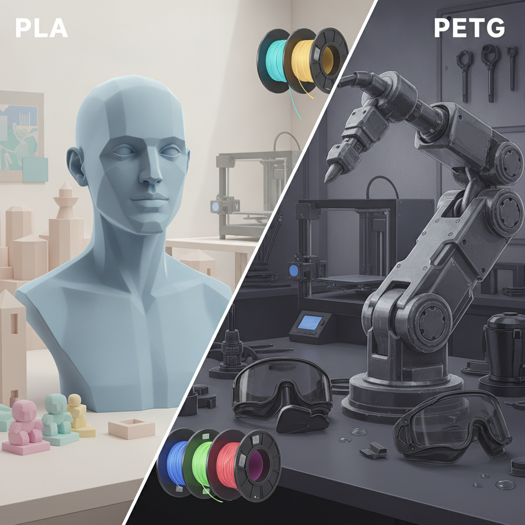 PLA vs. PETG: Welches Filament für Ihr 3D-Druck Projekt?