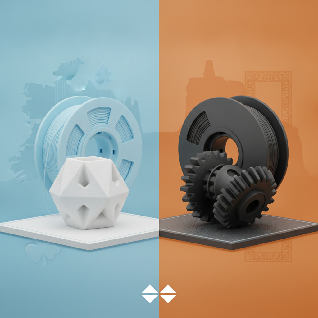 PLA vs. PETG Filament: Your Guide to 3D Printing in Ireland