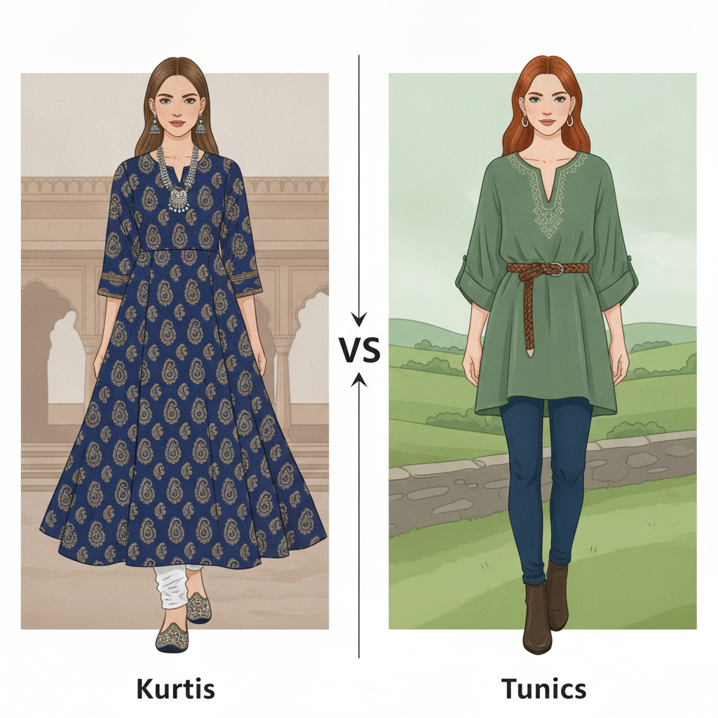 Kurtis vs. Tunics: Decoding Indian Ethnic Wear for Irish Style