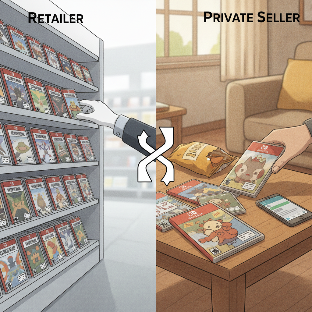 Pre-owned Switch Games: Retailer vs. Private Seller