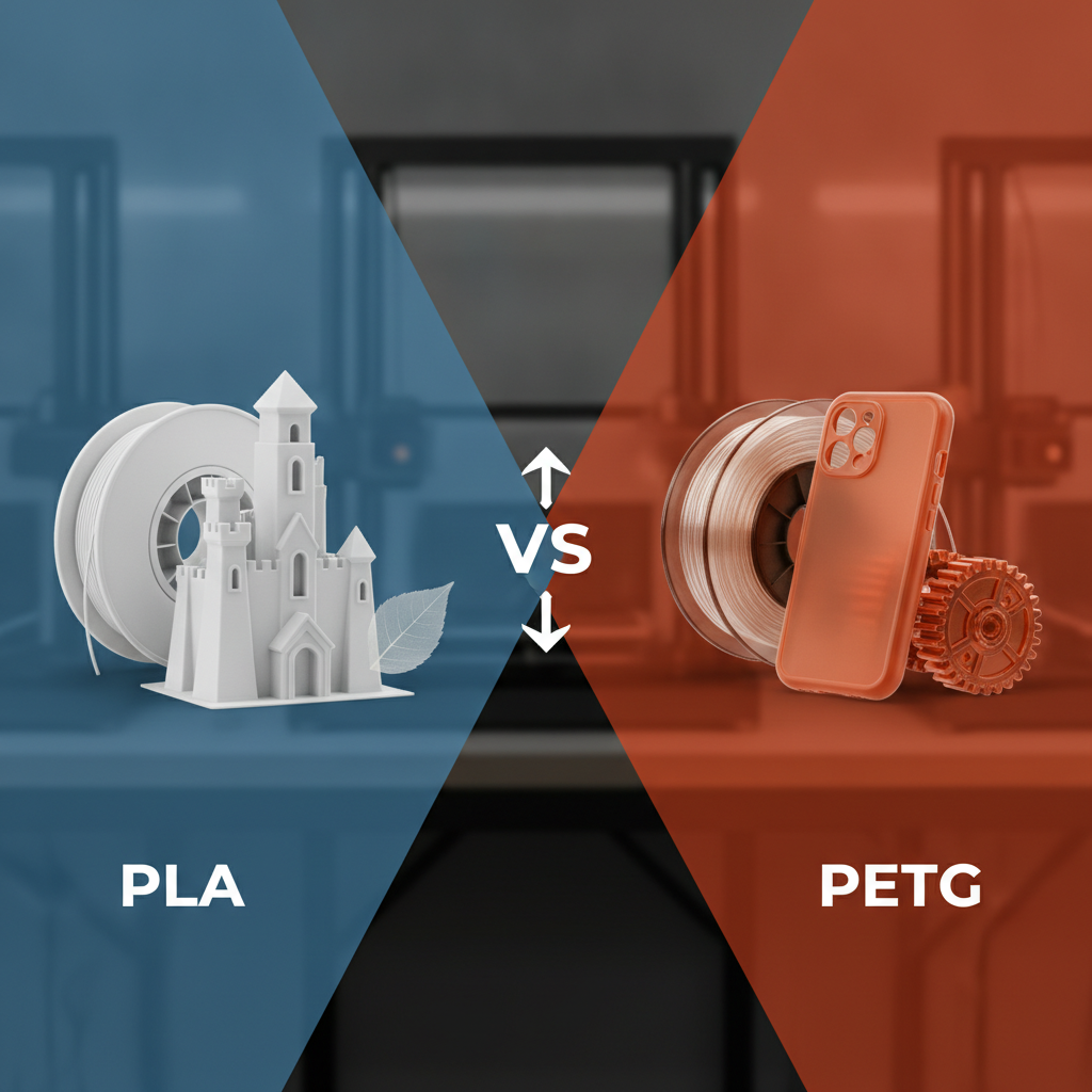 PLA vs PETG: Choosing Your Ideal Plastic Filament for 3D Printing in the UK
