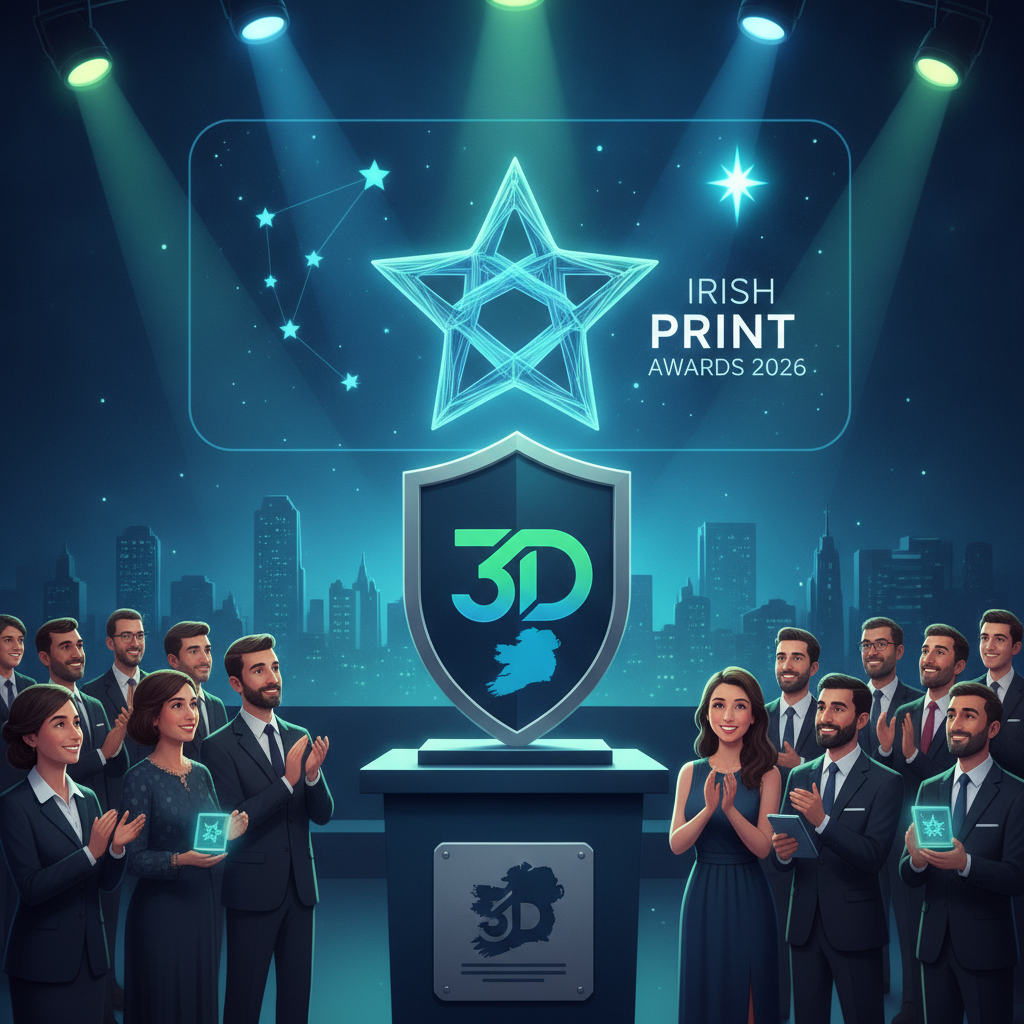 PrintIn3D.ie Shines as 'Rising Star' at Irish Print Awards 2026
