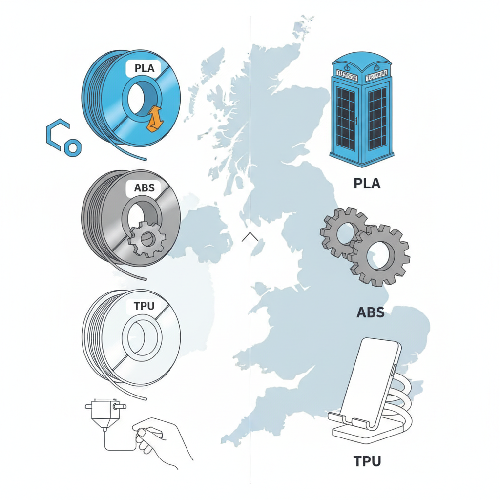 Choosing the Right Plastic Filament for Your 3D Printer in the UK