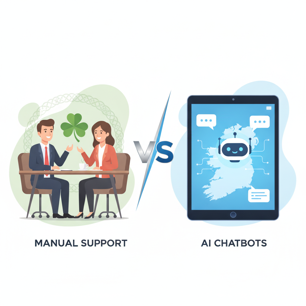 Manual Support vs. AI Chatbots for Irish Businesses