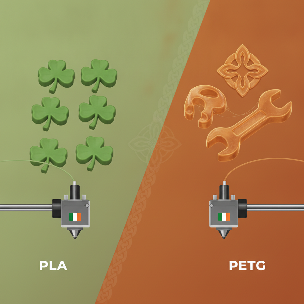 PLA vs. PETG Filament for Irish 3D Printing: Choosing Your Material