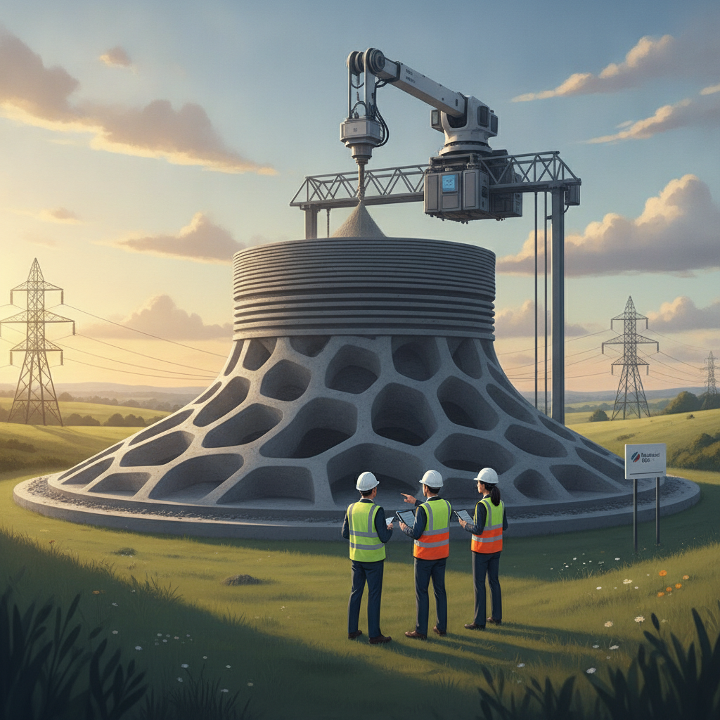 National Grid Pioneers 3D-Printed Foundations in UK