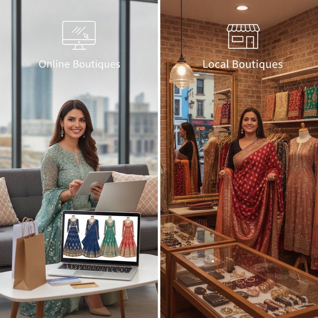 Online vs. Local Boutiques: Indian Ethnic Wear in Ireland