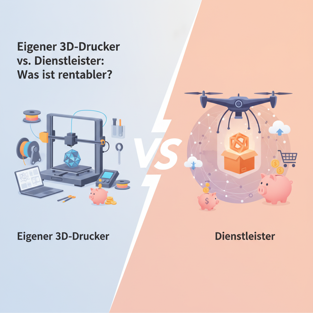 Eigener 3D-Drucker vs. Dienstleister: Was ist rentabler?