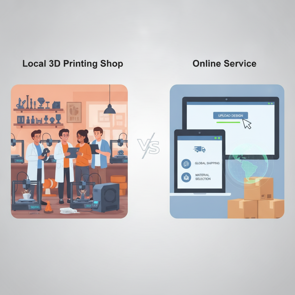 Local 3D Printing Shop vs. Online Service: The US Guide