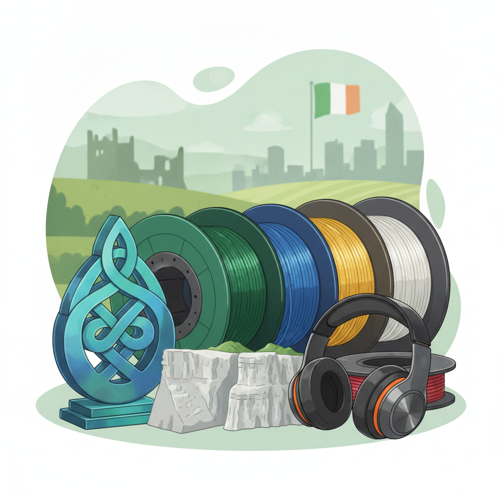 Custom 3D Prints in Ireland & Quality 3D Printer Filaments