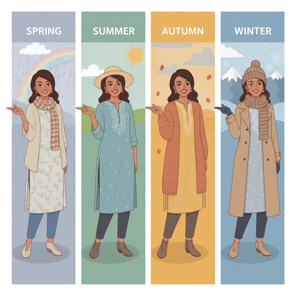 How to Layer Your Kurti for Irish Weather: A Stylish Guide for Every Season
