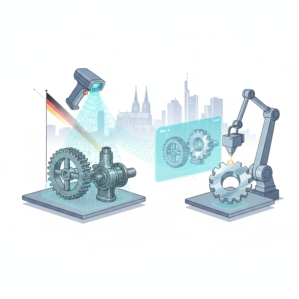 3D Scanning for Reverse Engineering in Germany: Digitize & Reproduce Old Parts