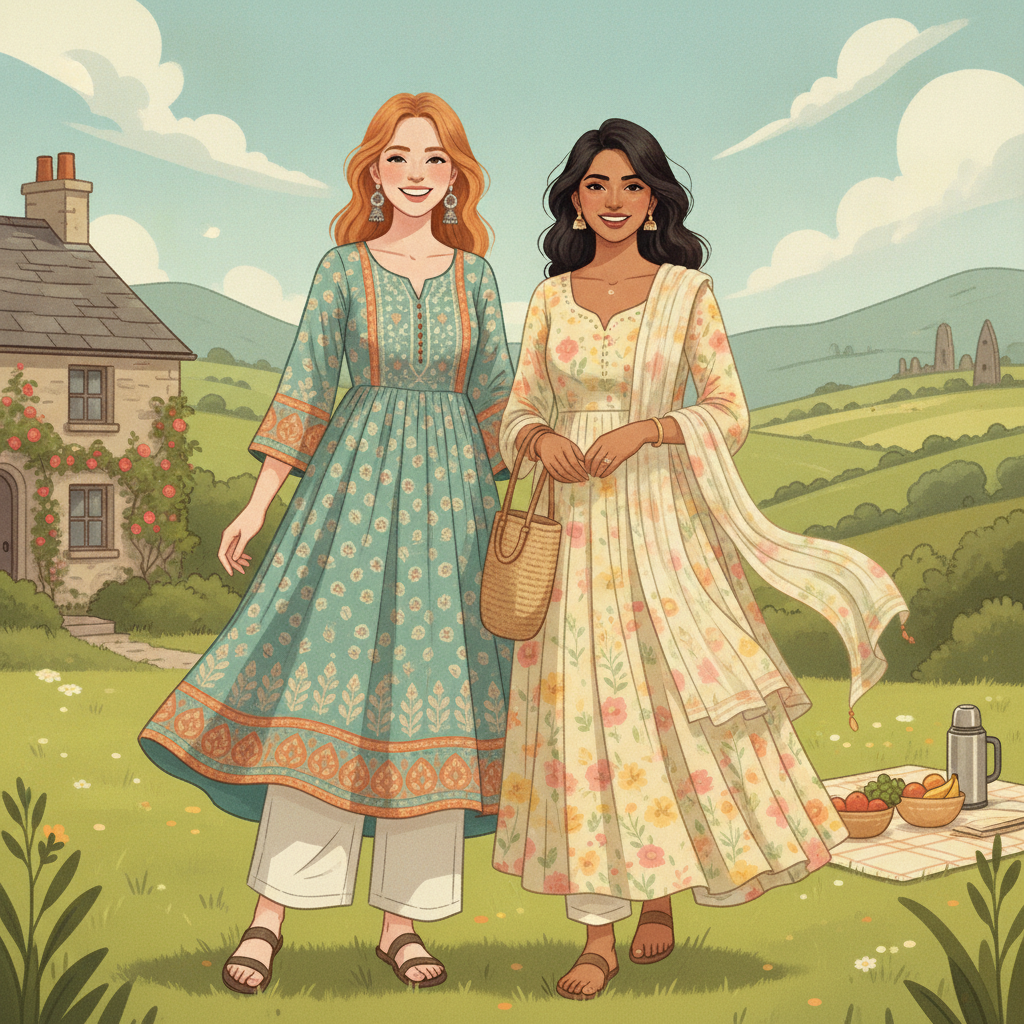Indian Ethnic Wear for Irish Summer: Light Fabrics & Vibrant Styles