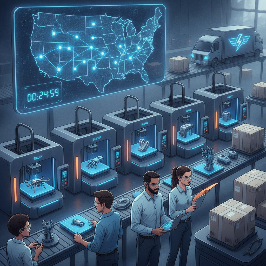 US Sees Surge in Same-Day 3D Printing Service Availability