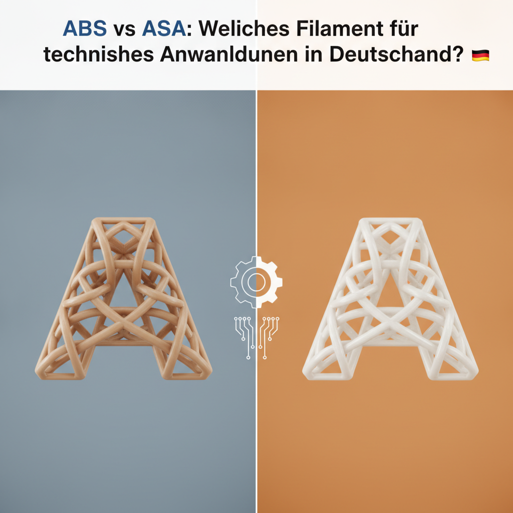 ABS vs ASA: Welches Filament für technische Anwendungen in Deutschland?
