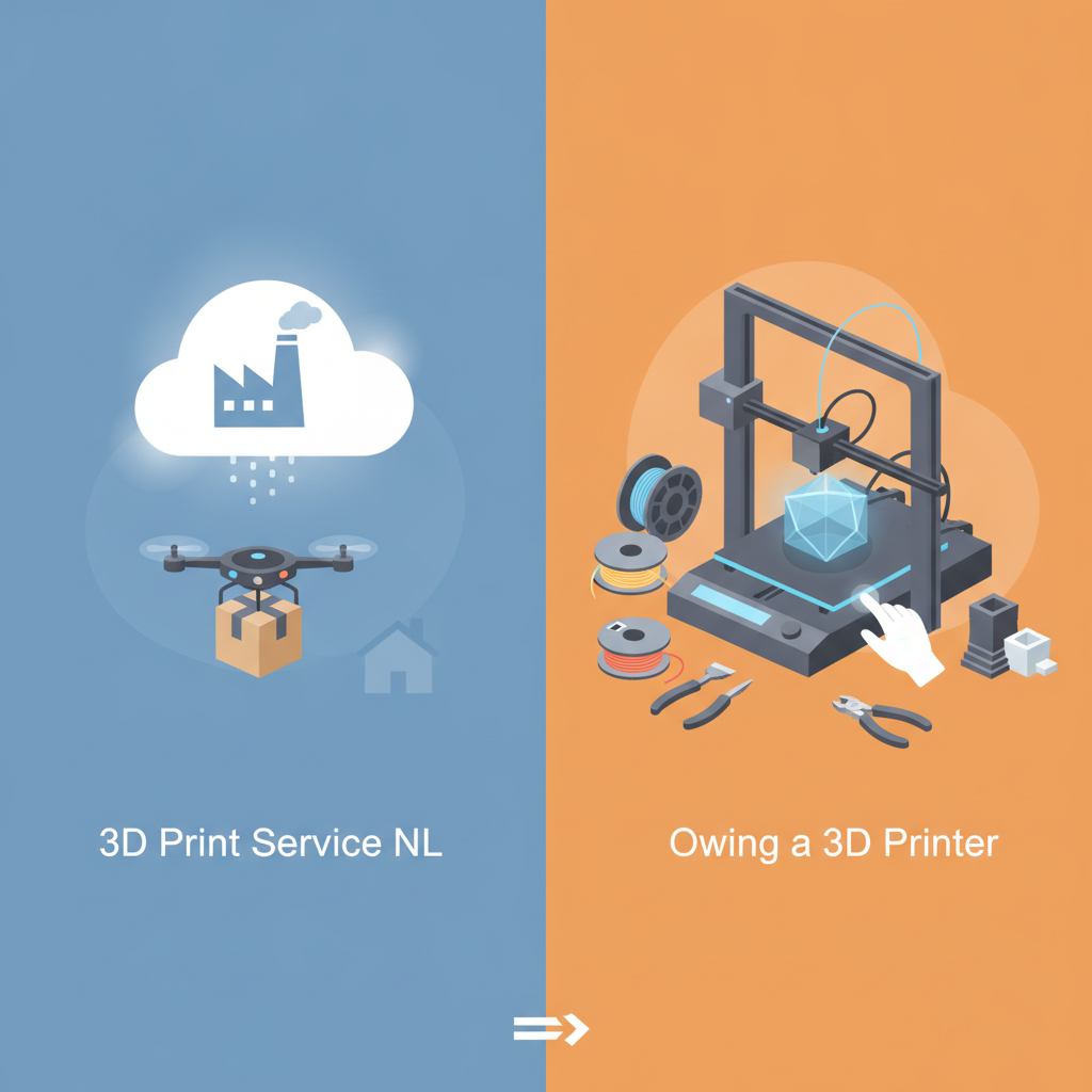3D Print Service NL vs. Owning a 3D Printer: What's More Efficient?