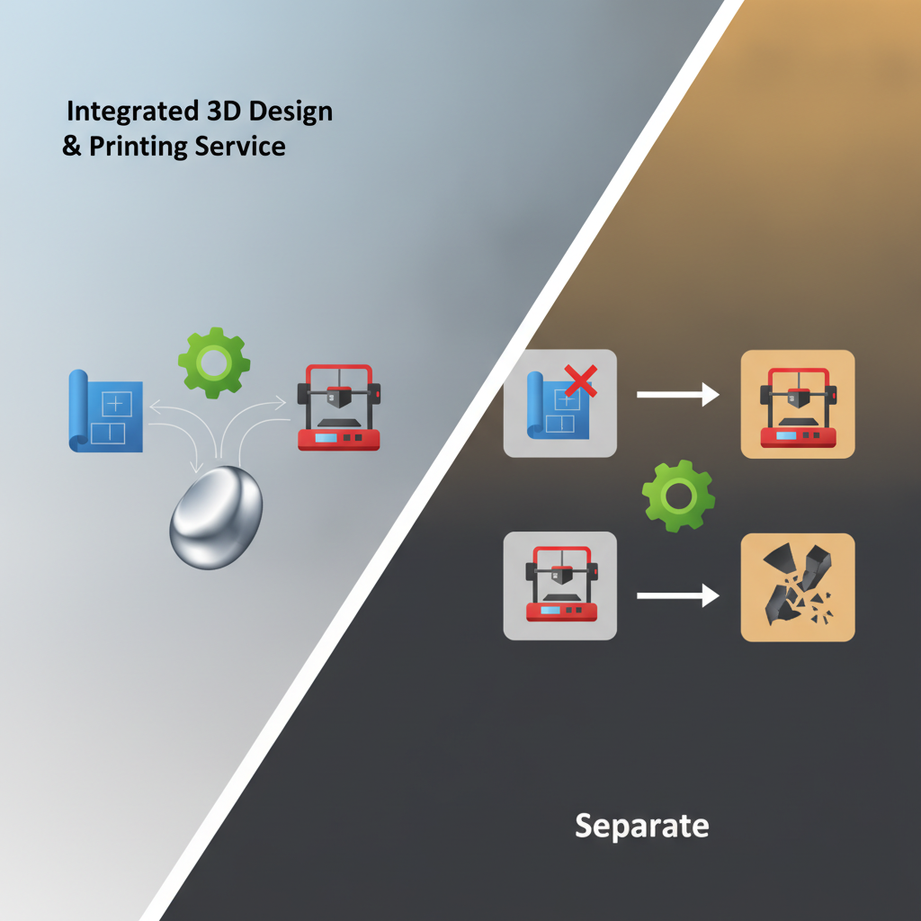 Integrated 3D Design & Printing Service vs. Separate