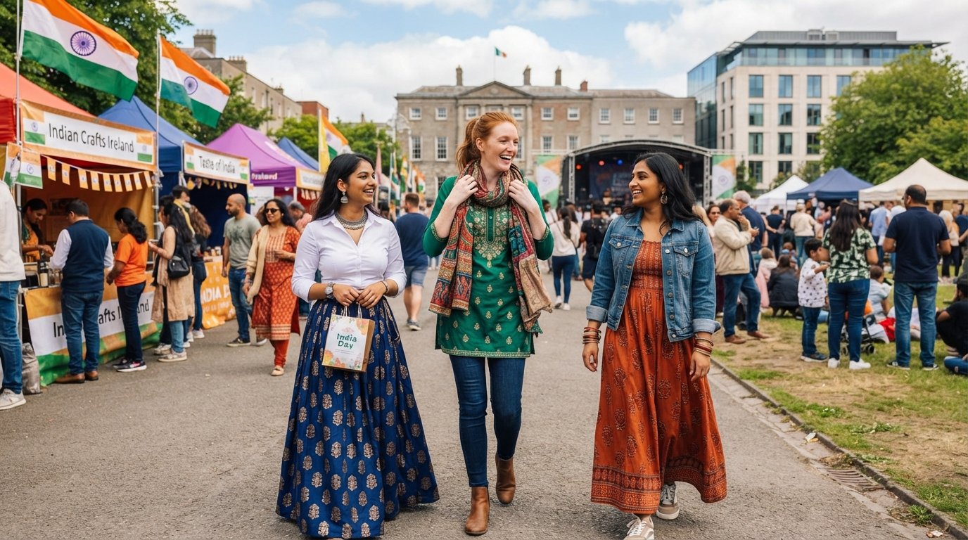 Indian Fashion Shines at India Day 2026, Inspiring Irish Style