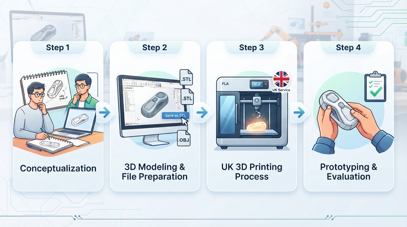 Turn Your Idea into a Prototype with UK 3D Printing Service