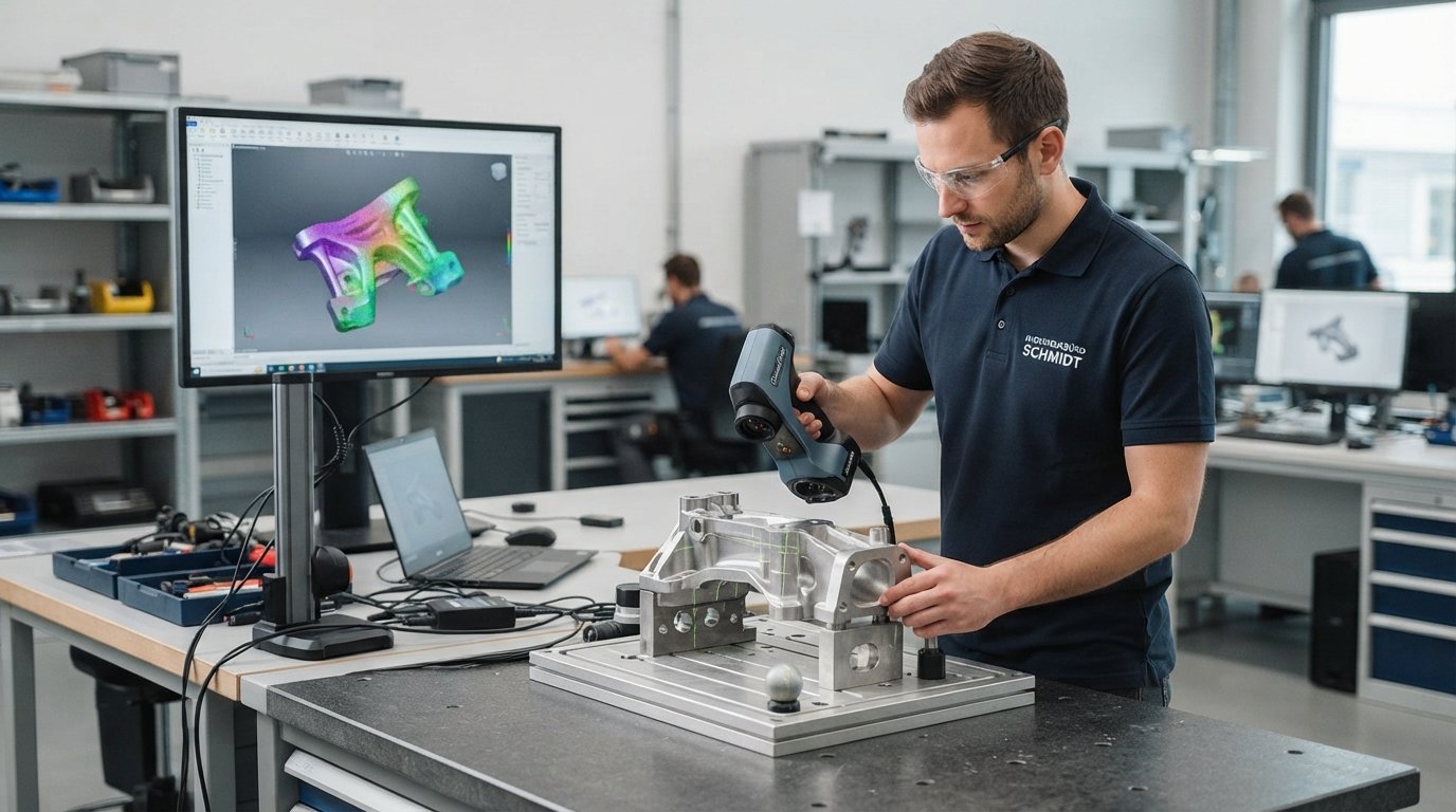 Präzises Reverse Engineering mit 3D-Scan für deutsche Ingenieurbüros