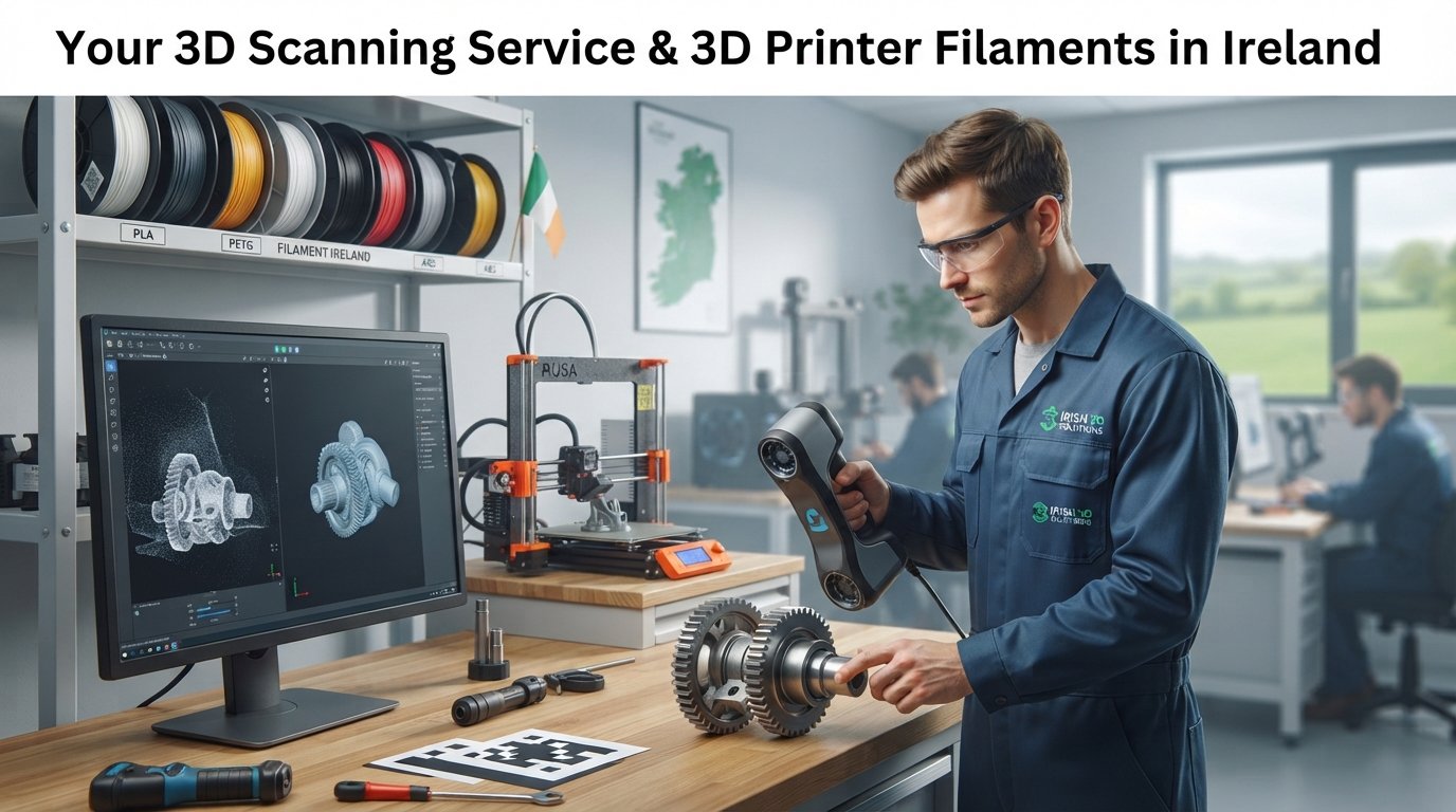 Your 3D Scanning Service & 3D Printer Filaments in Ireland
