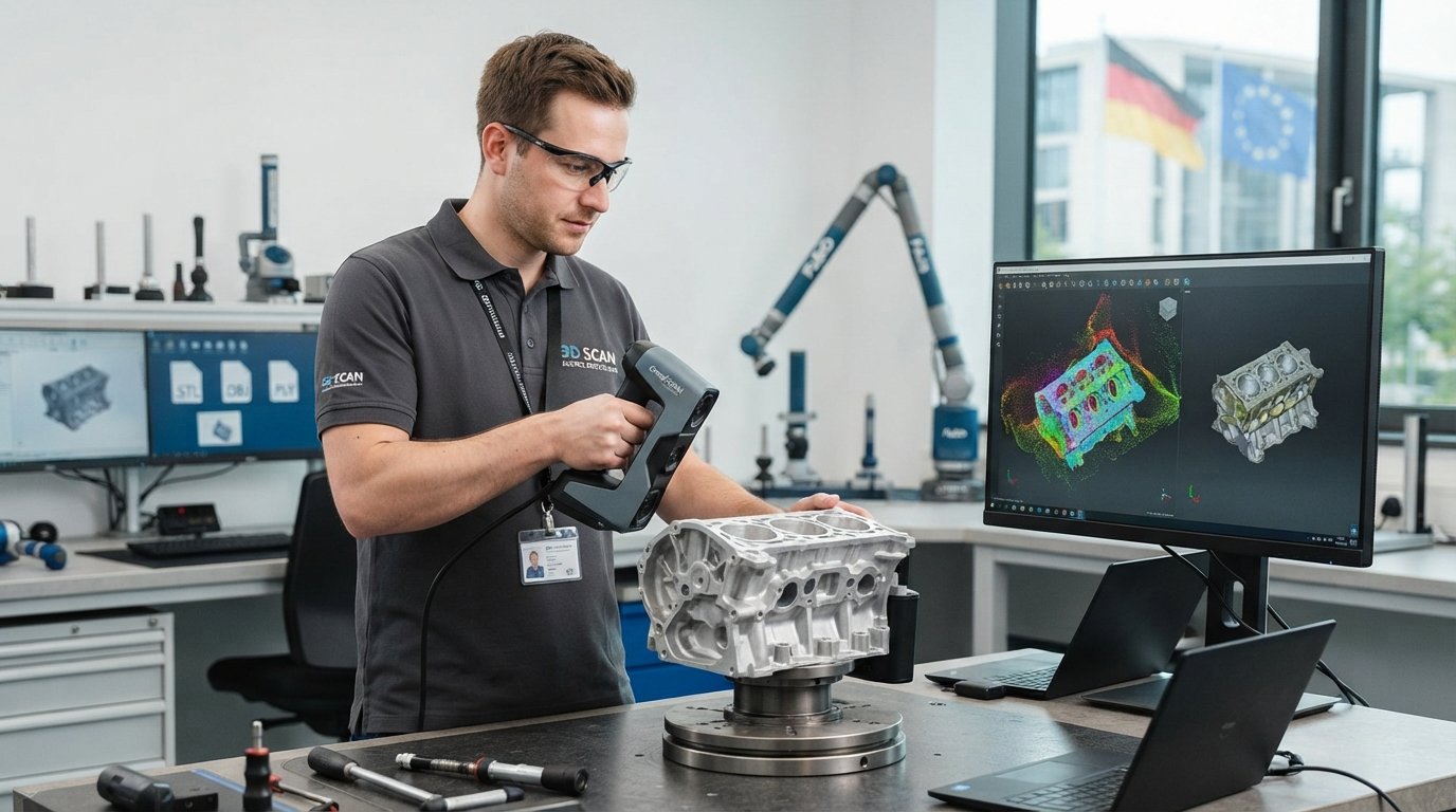3D Scanning Service Germany: Accuracy, Data Formats & FAQs