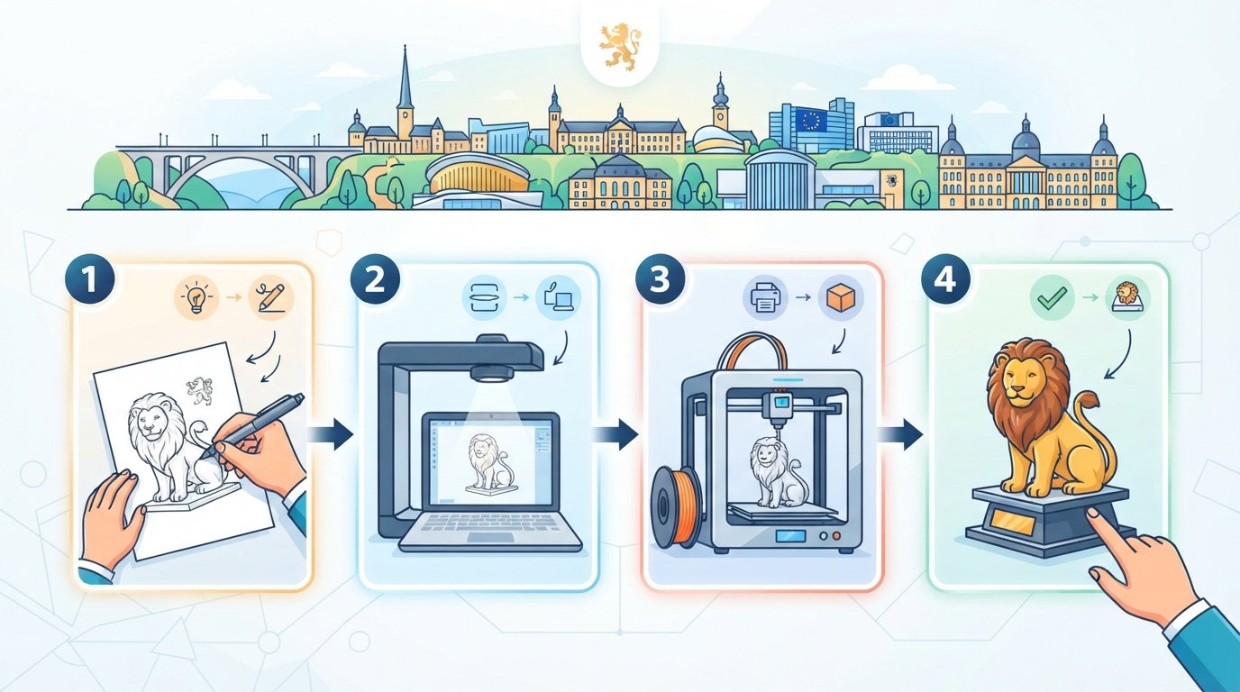 2D to 3D Print: Transform Your Sketch into an Object in Luxembourg