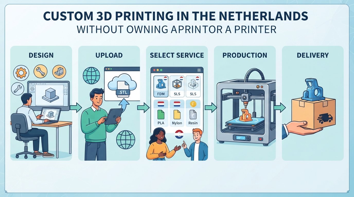 Custom 3D Printen in Nederland: Uw Gids Zonder Eigen Printer