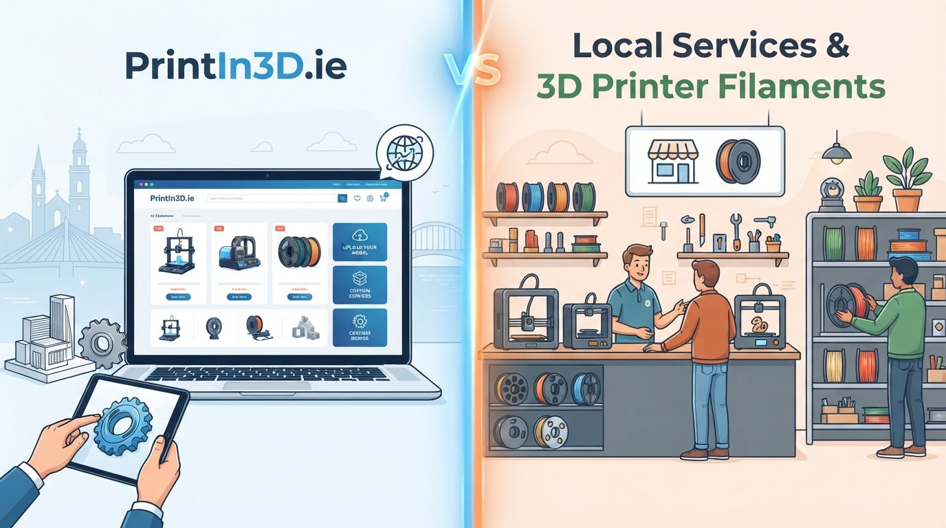 3D Printing Cork: PrintIn3D.ie vs. Local Services & 3D Printer Filaments