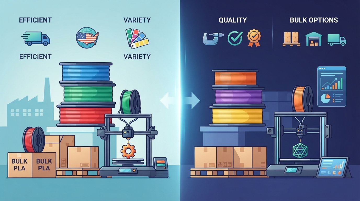 Bulk PLA Filament USA: Top Suppliers & Smart Buying Guide